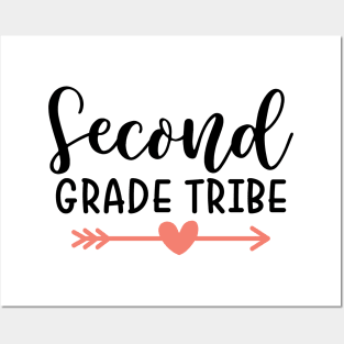 Second Grade Tribe Funny Kids School Back to School Posters and Art